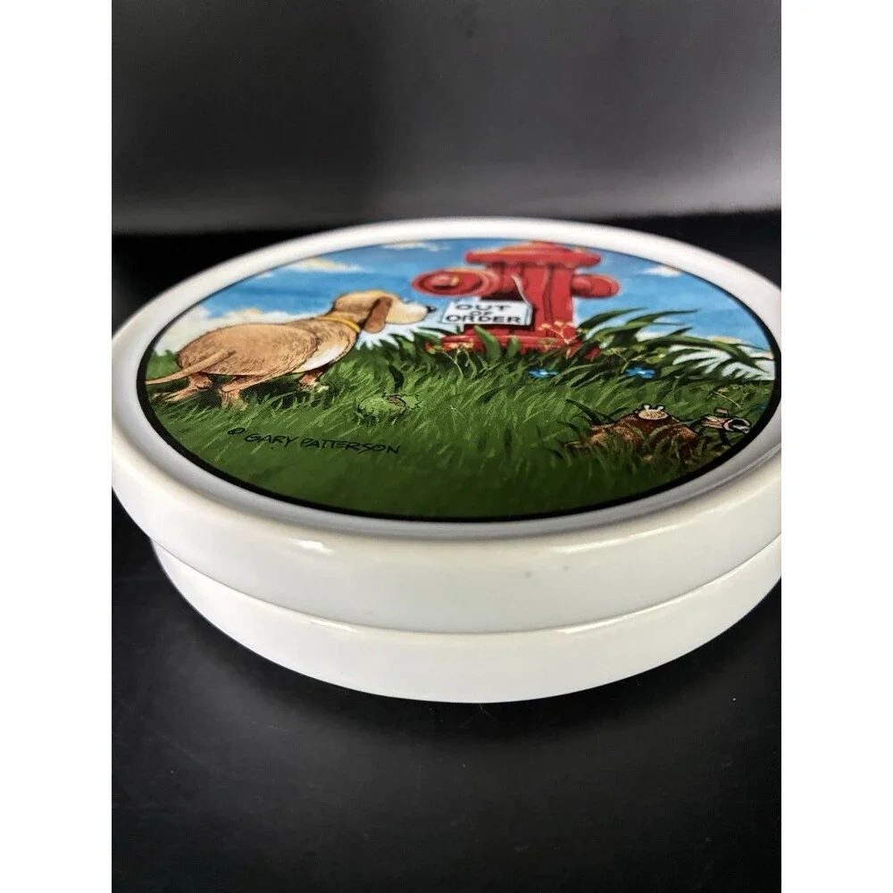 Gary Patterson 2 Dog Lovers Coaster by Clay Design